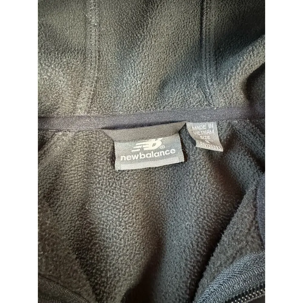 New Balance Jacket Coat Hooded Quilted Lightweight‎ Black Size Small
